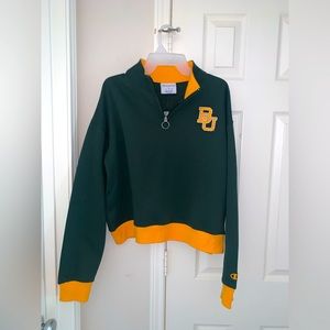 Champion x Baylor University Cropped Quarter Zip